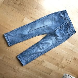 Light blue 100%cotton jeans